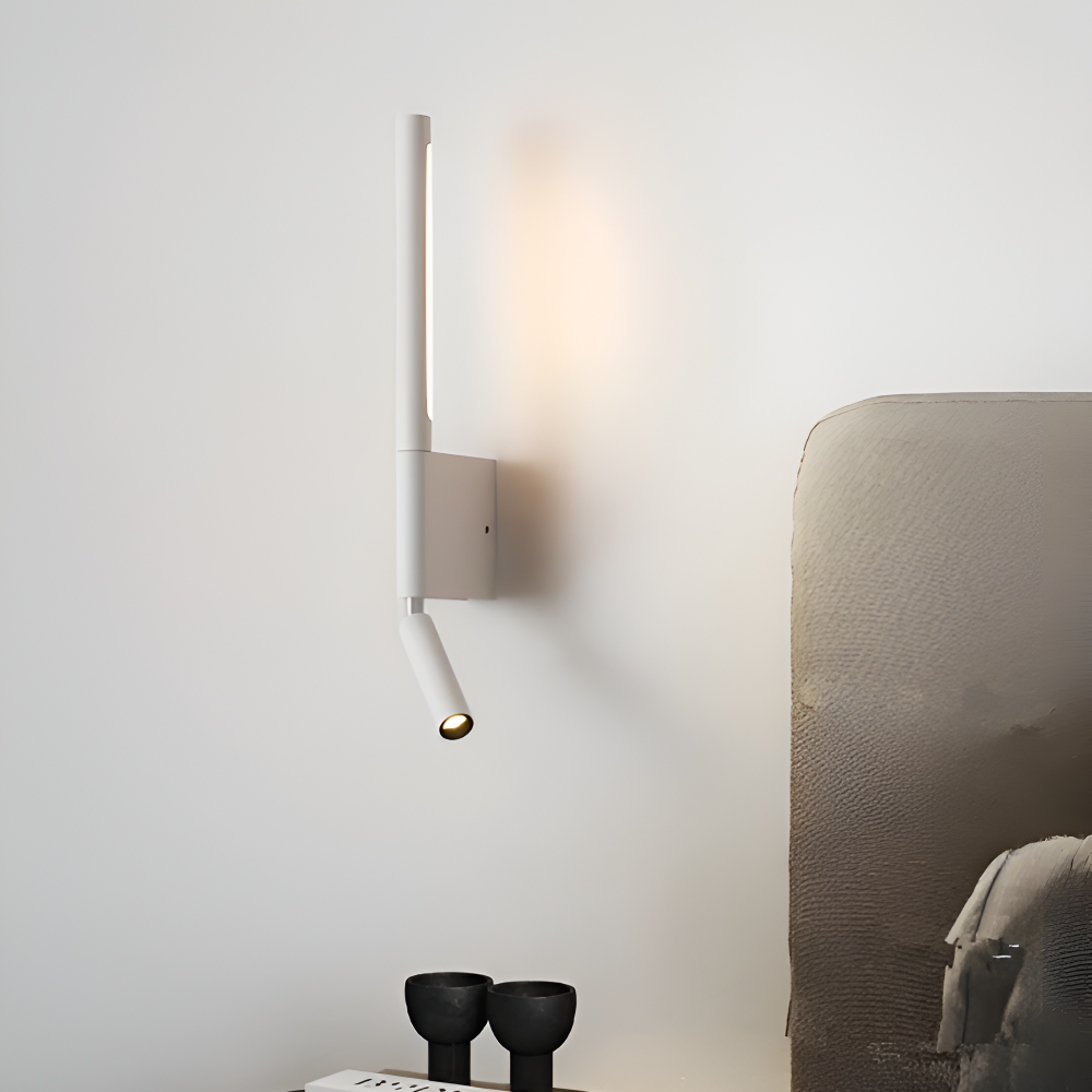 DuaBeam - Aluminium Wandleuchte - Minimalistische 330° Drehbare Wandleuchte fur Schlafzimmer