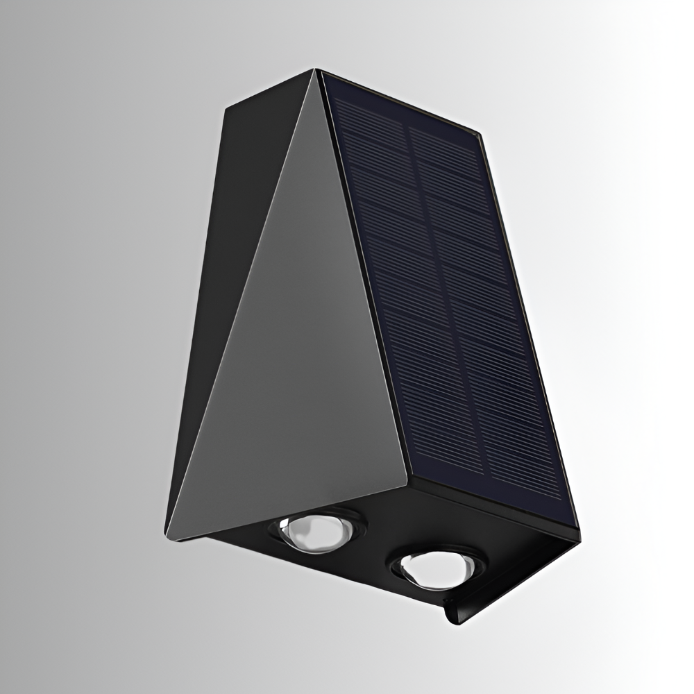 DualLit Solarleuchten Garten - Up Down IP54 Außenwandleuchte Modern - Wandleuchte Solar