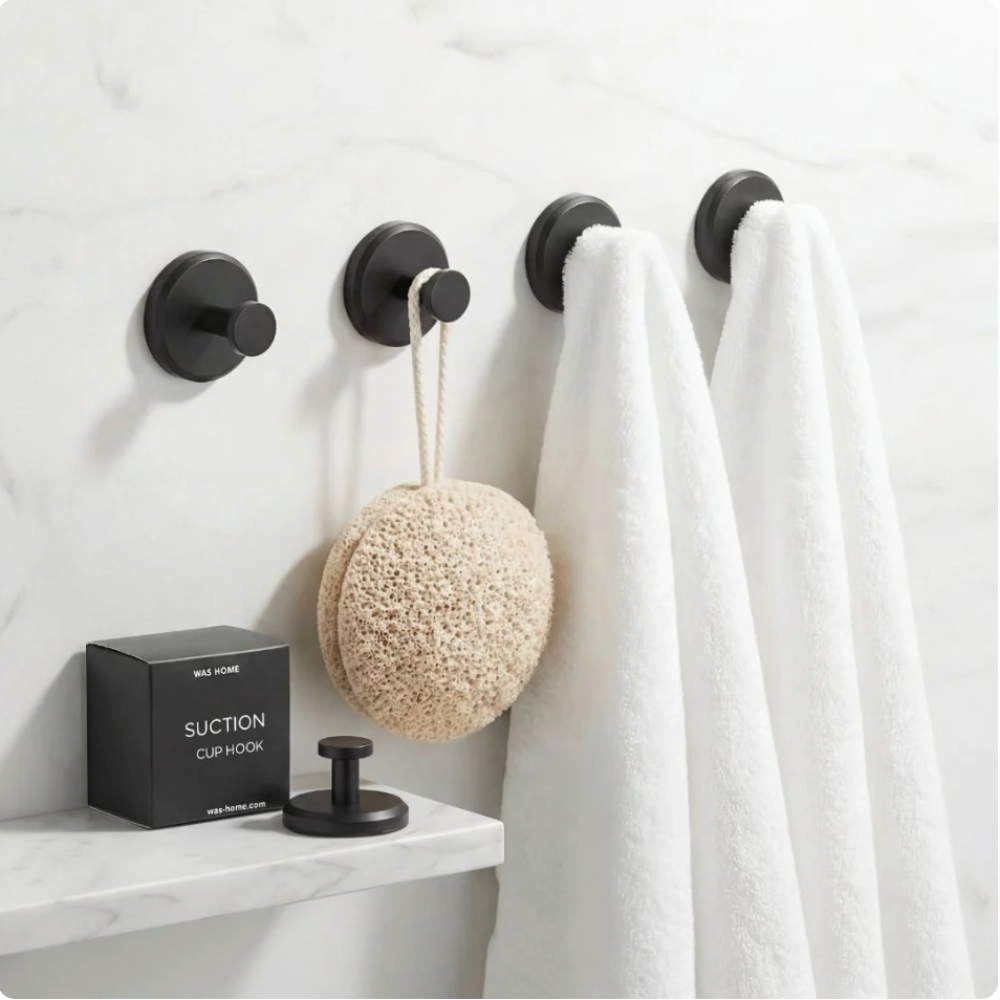 Duschhaken Selbstklebend – Edelstahl Wandhaken ohne Bohren für Bad, Handtuch & Dusche