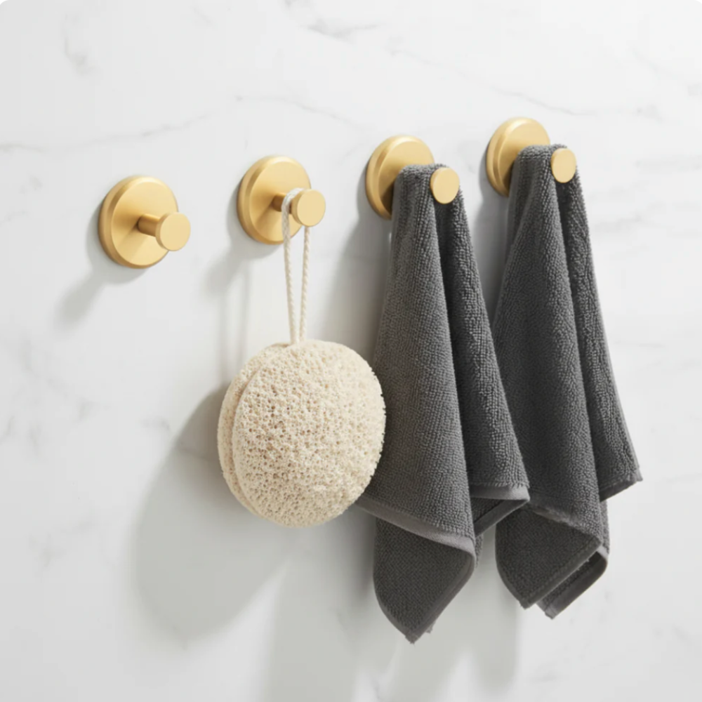 Duschhaken Selbstklebend – Edelstahl Wandhaken ohne Bohren für Bad, Handtuch & Dusche