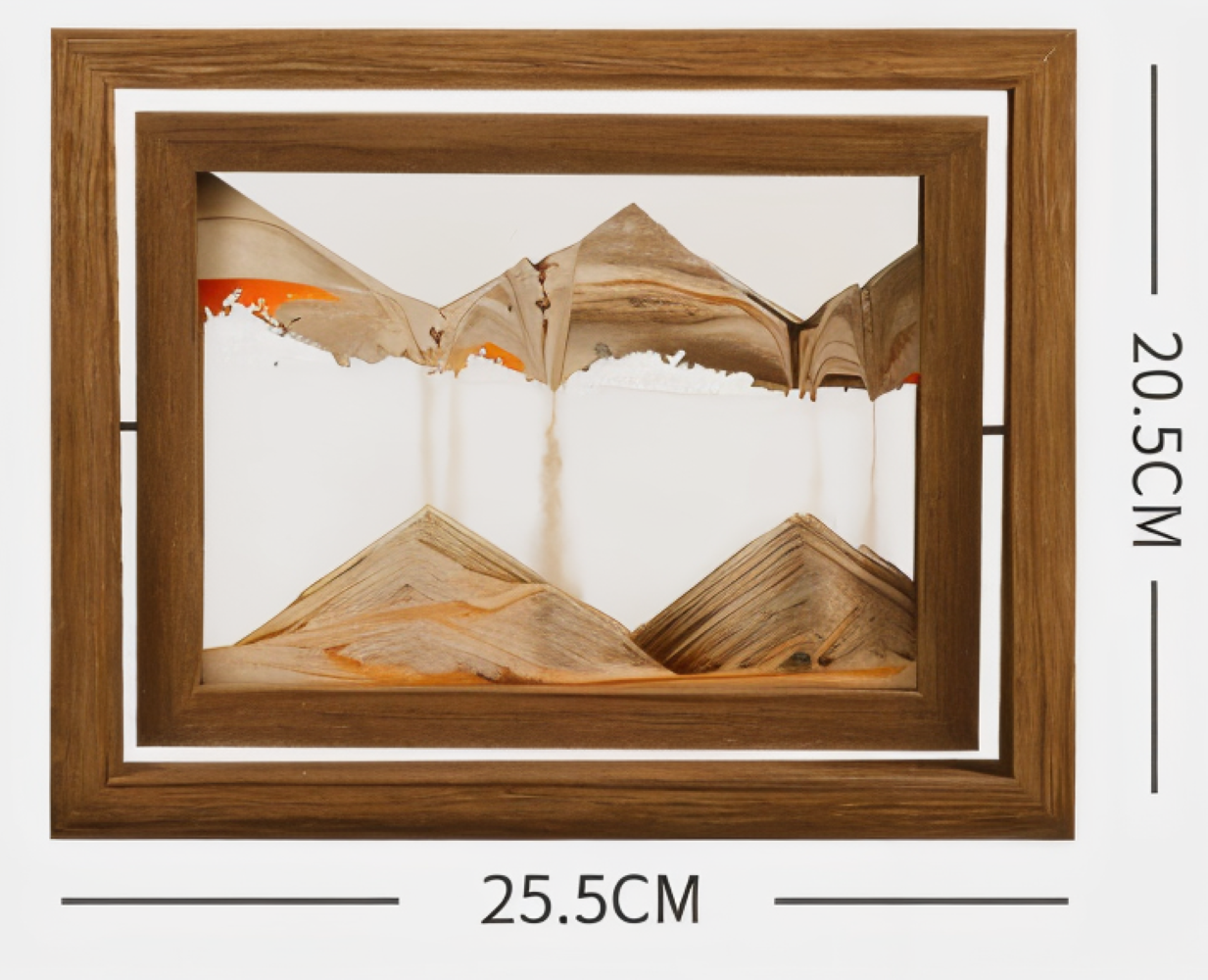 DynaFlow Sand Art - 360° Rotierende Treibsandmalerei - Rechteckige Sandlandschaft