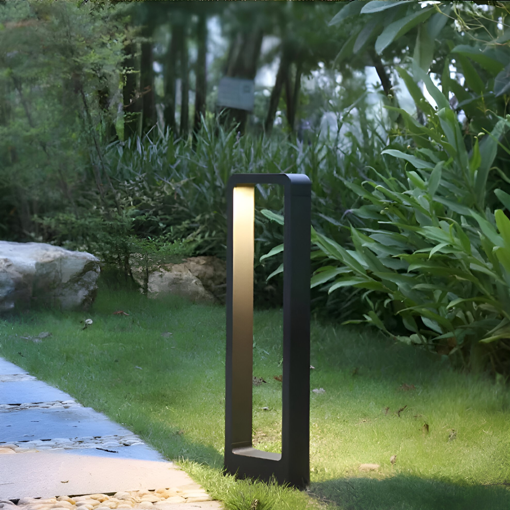 Moderne Gartenlampe Schwarz (30/60/80 cm) – Aluminium-LED-Außenlampe – IP65 wasserdicht