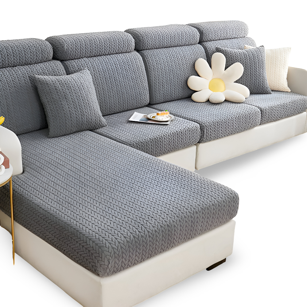ElasticEase Sofabezug - dehnbarer Jacquard Sofabezug