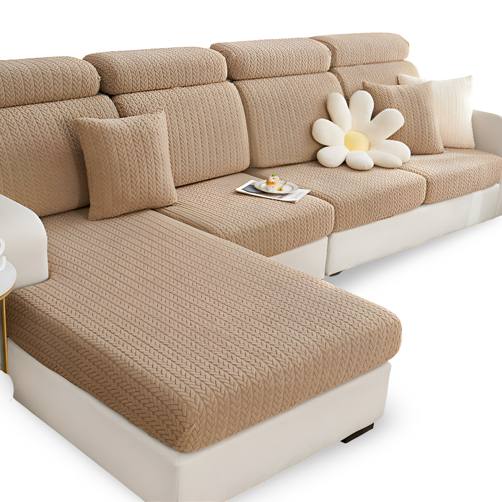 ElasticEase Sofabezug - dehnbarer Jacquard Sofabezug