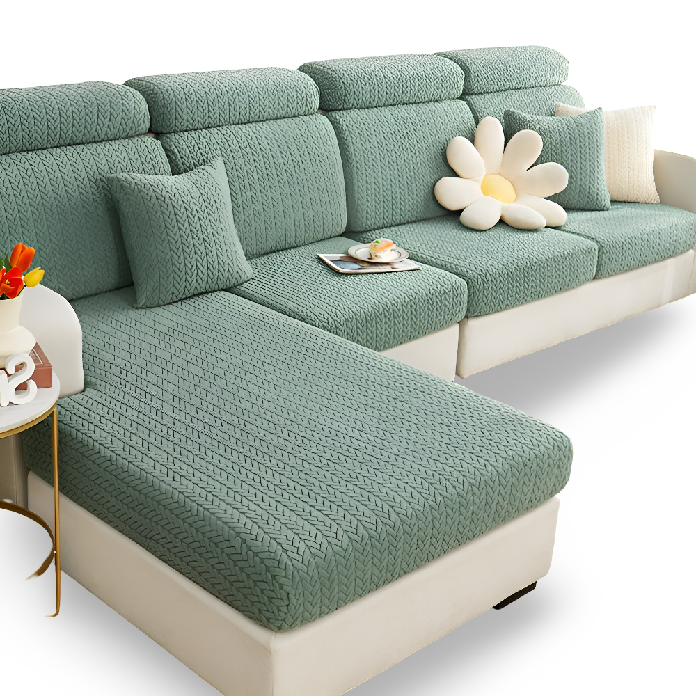 ElasticEase Sofabezug - dehnbarer Jacquard Sofabezug