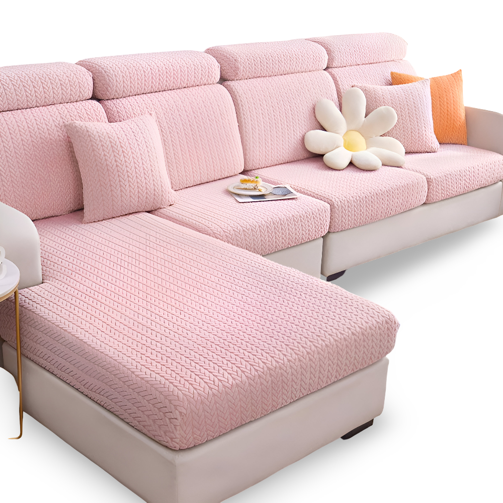 ElasticEase Sofabezug - dehnbarer Jacquard Sofabezug