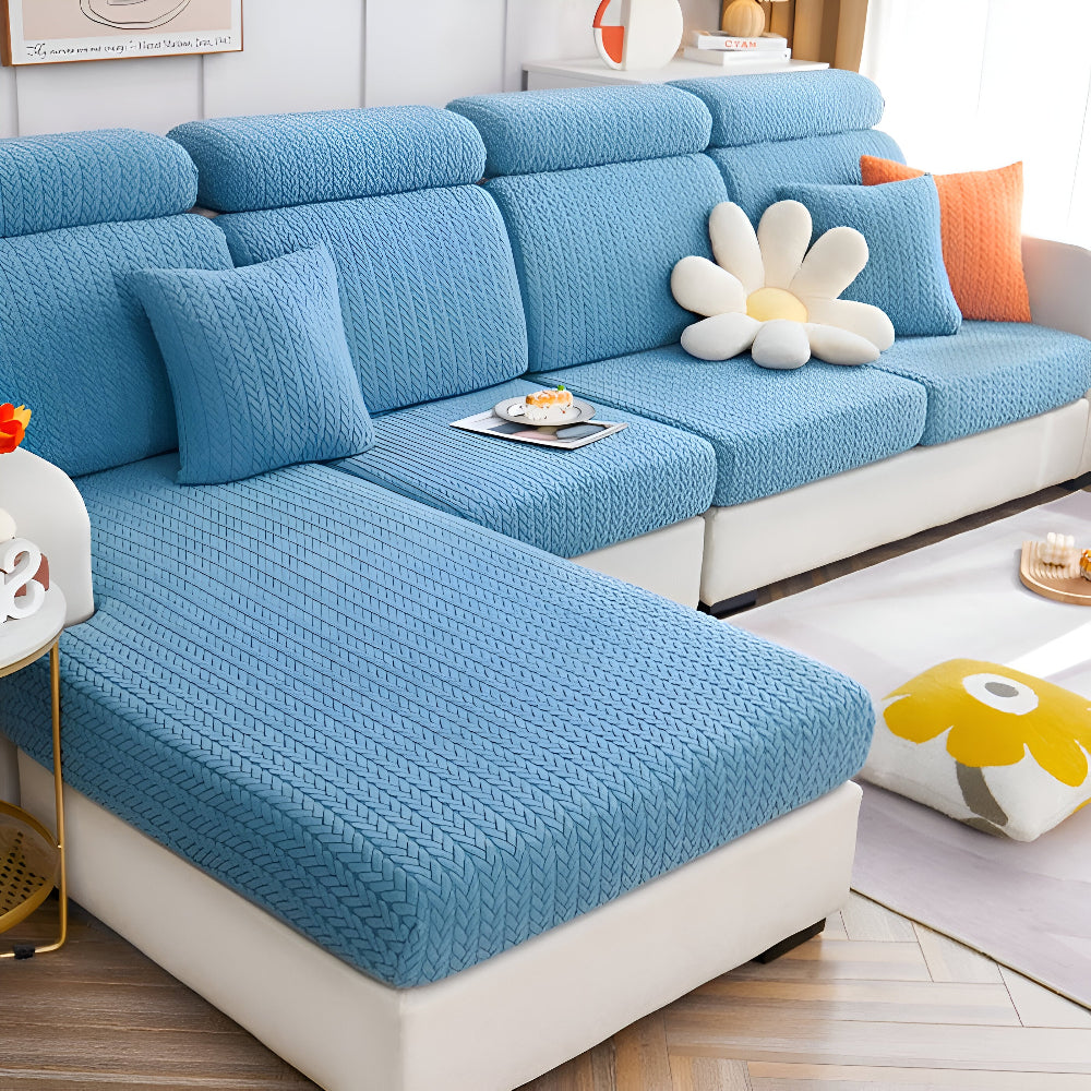 ElasticEase Sofabezug - dehnbarer Jacquard Sofabezug