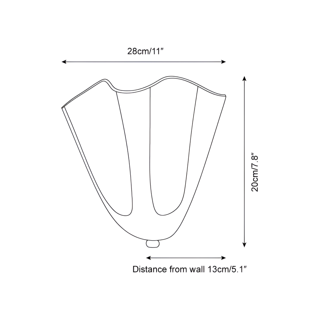 Elegante Moderne Muschel-Design Wandleuchte - Wandleuchte für stimmungsvolle Beleuchtung
