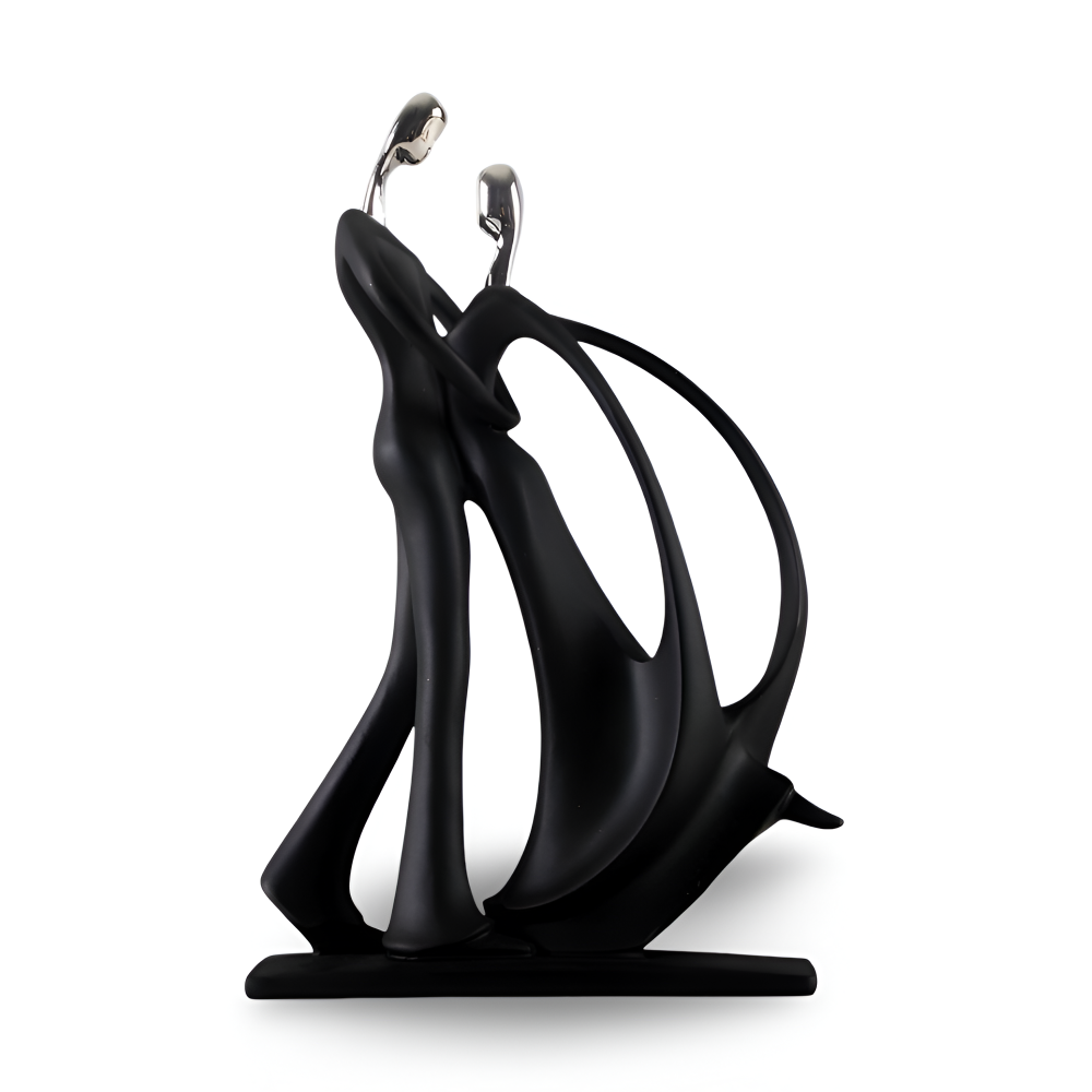 Elegante Harz Tanzendes Paar Deko Figuren - Stilvolle Dekorfigur für das Wohnzimmer