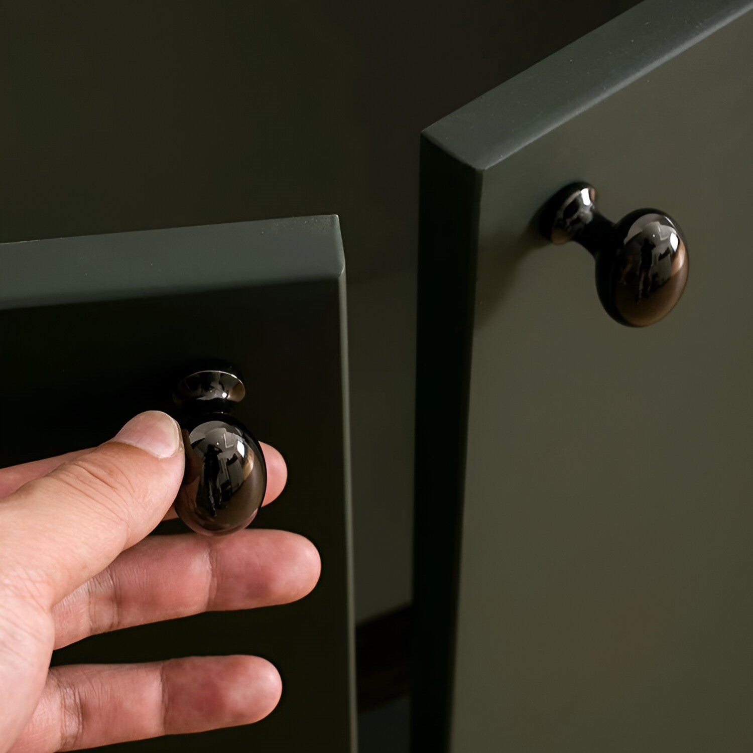 Elegante Massive Messing Schrankknöpfe - Premium Italienische Handwerkskunst