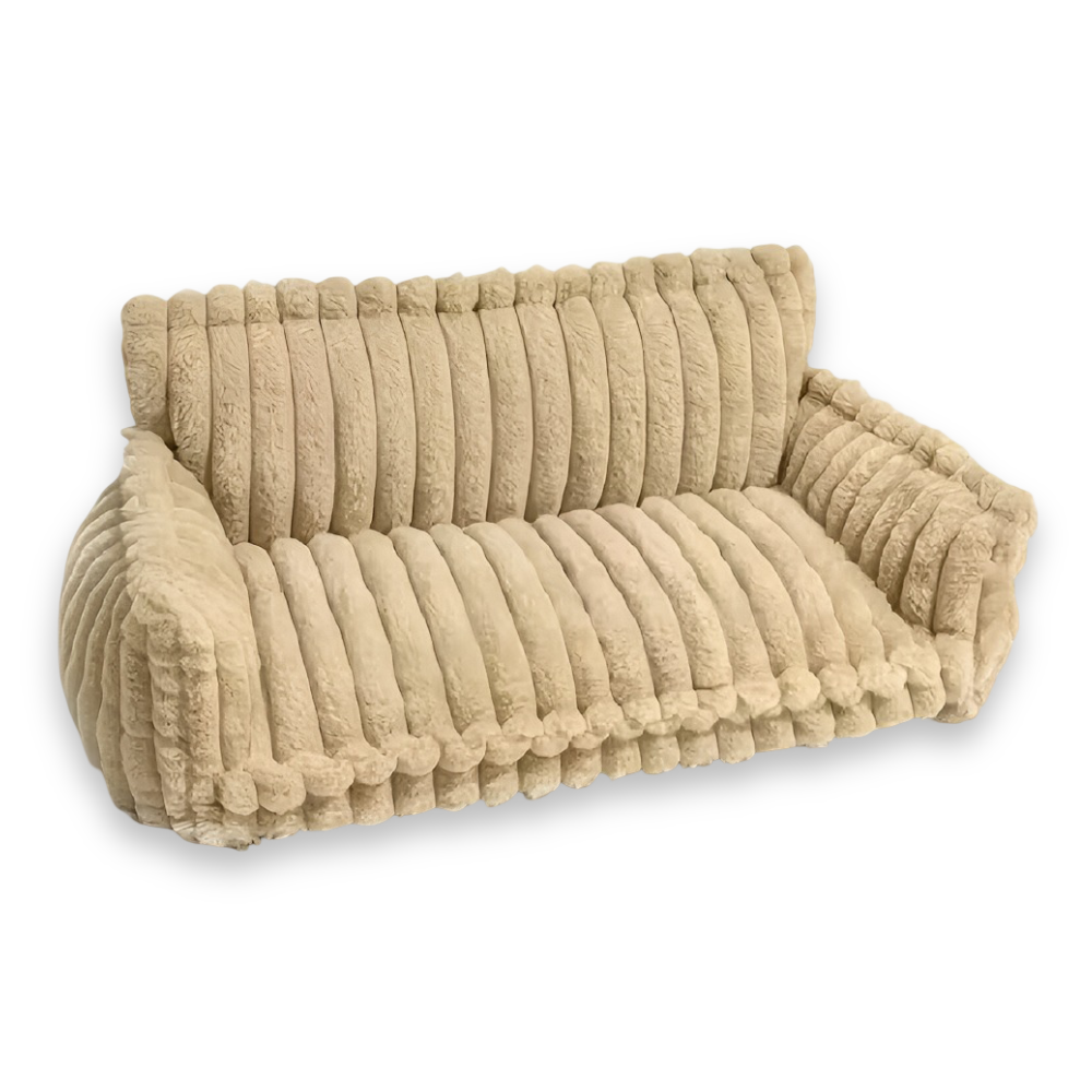 Hundesofa Gestreift & Gelenkschonend – Hoher Rand & Weiche Polsterung