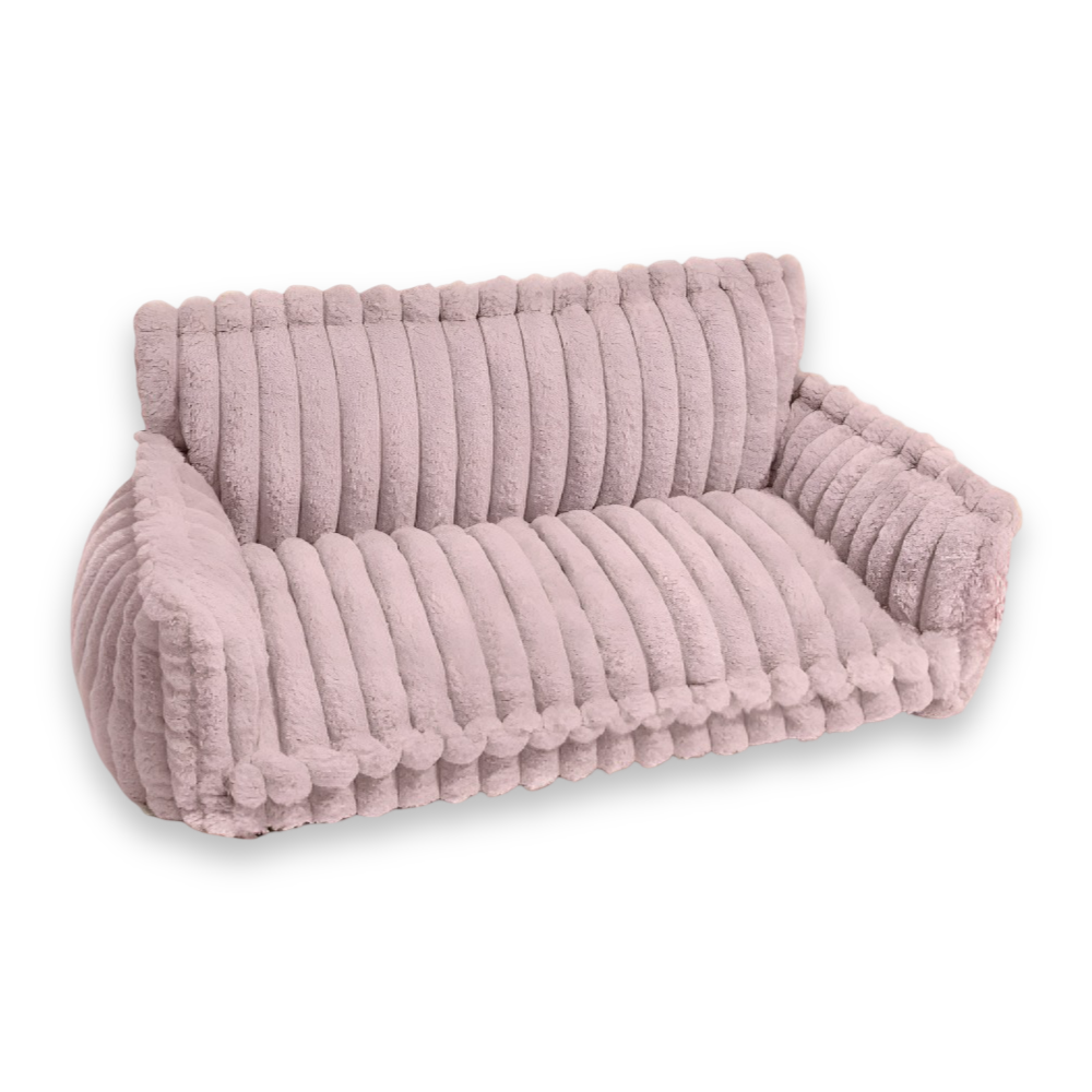 Hundesofa Gestreift & Gelenkschonend – Hoher Rand & Weiche Polsterung