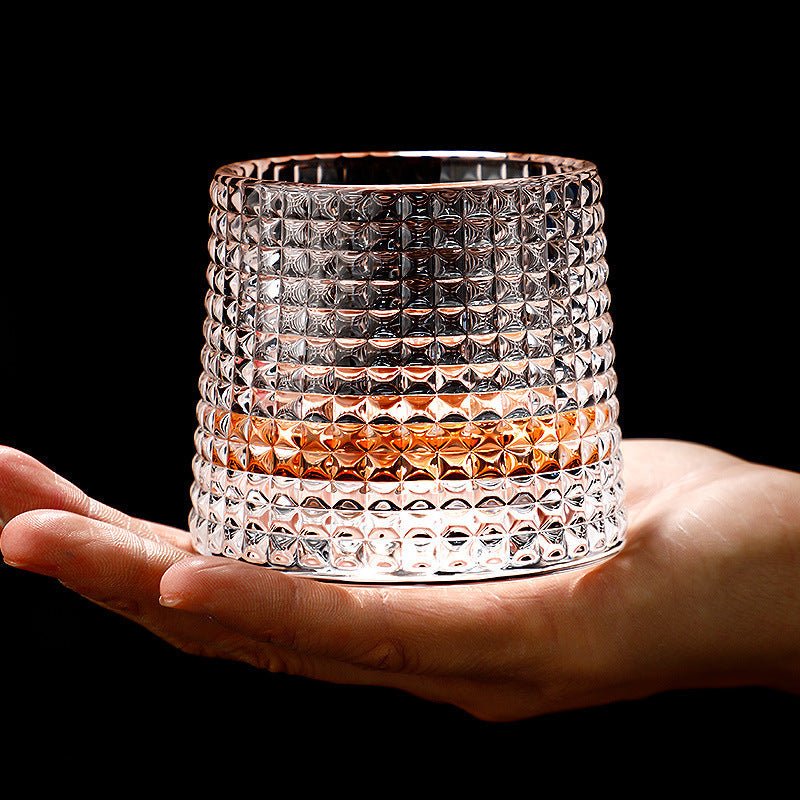 Elegante Drehende Whiskeygläser - Hochwertiges Bleifreies Kristallglas für Stilvolle Genussmomente 1