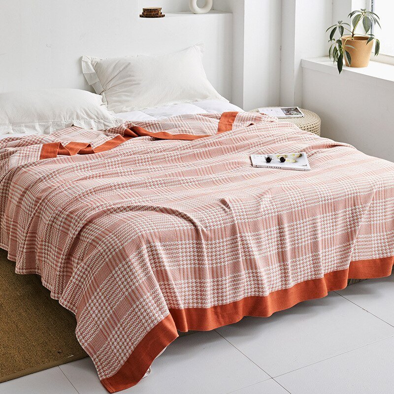 Elegante Japanische Wolldecke - Weiche Baumwolle für Stilvolles Wohnen und Sofa - 5