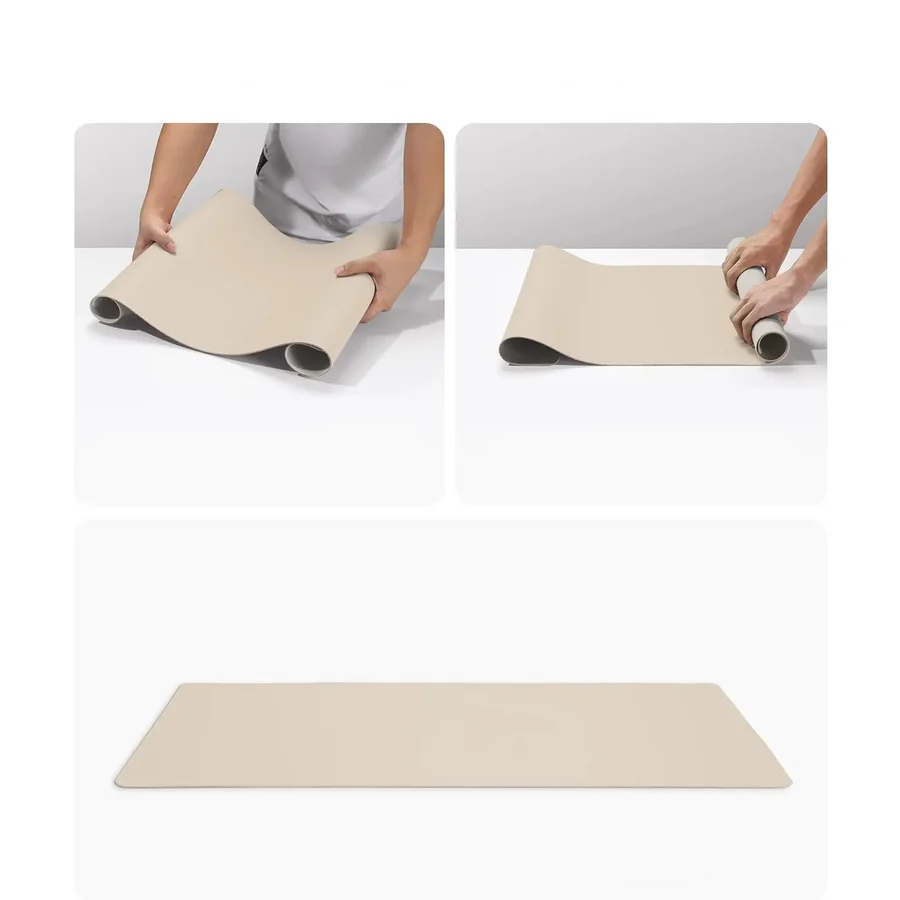 Elegante Schreibtischmatte 80x40cm - Wasserabweisend mit Rutschfester Wildleder-Unterlage für Ordentliches Home Office 7