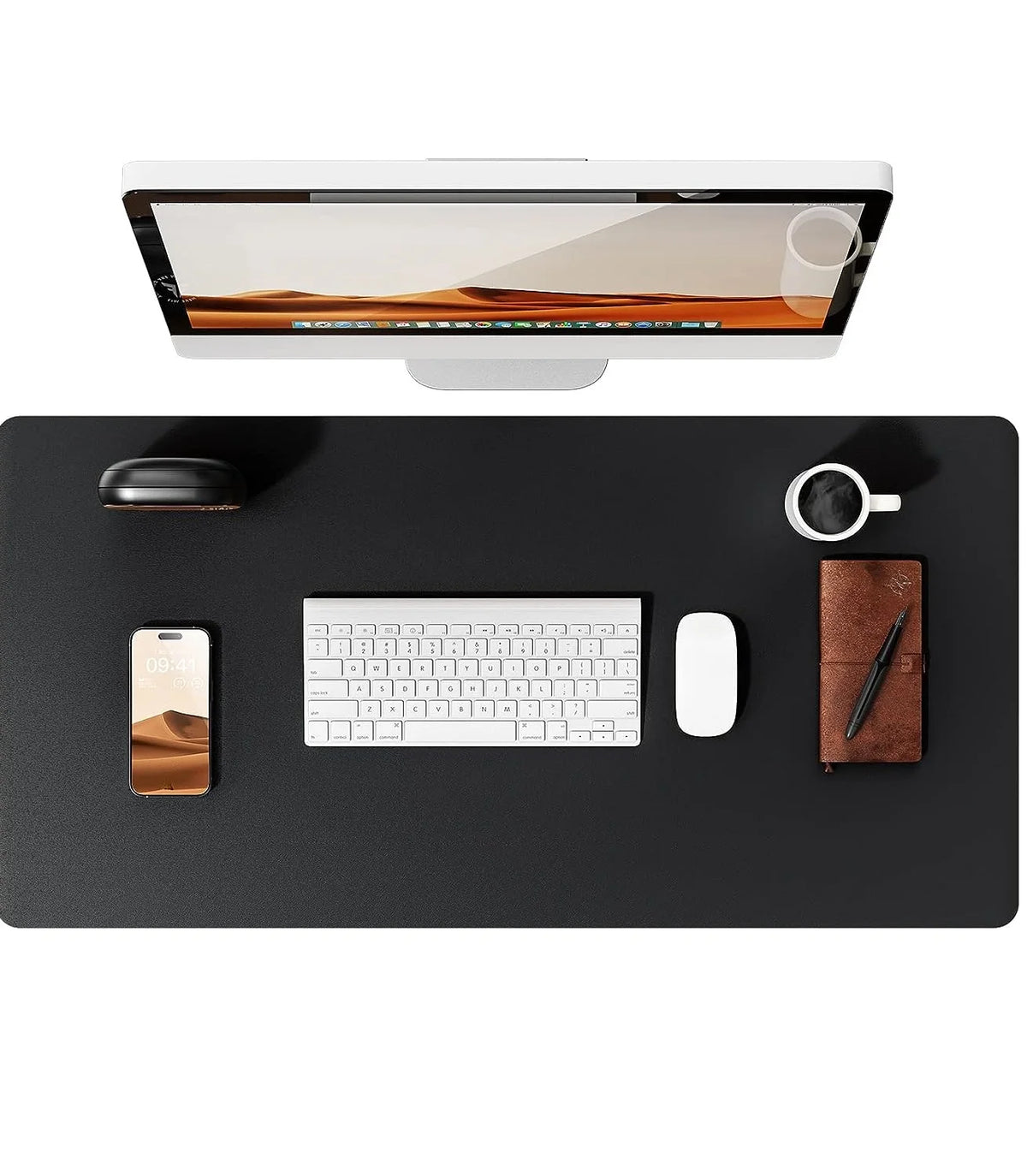Elegante Schreibtischunterlage – Rutschfeste PU-Leder-Matte in mehreren Farben für das Büro 12
