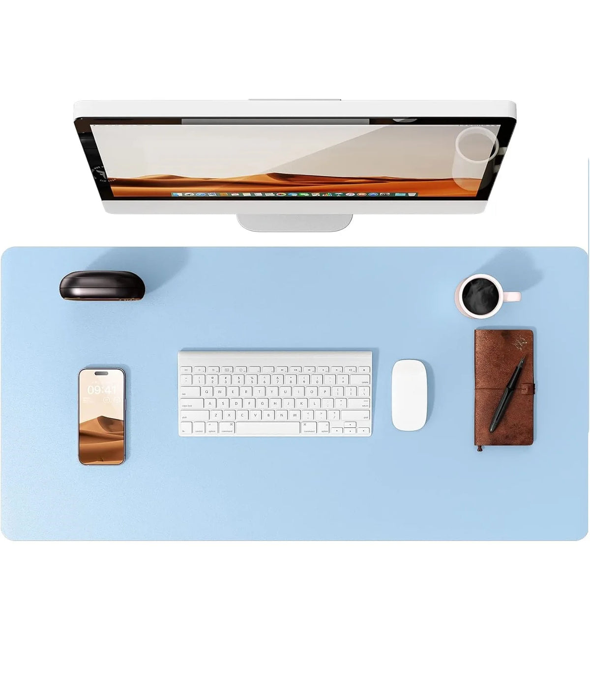 Elegante Schreibtischunterlage – Rutschfeste PU-Leder-Matte in mehreren Farben für das Büro 15