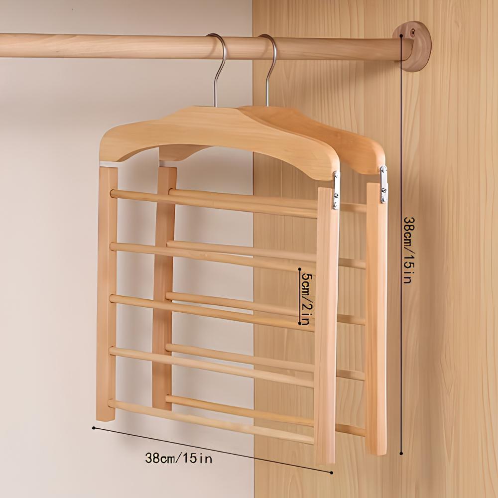 Eleganter Holz-Kleiderbügel - Stilvolles Massivholz Design für Ihre Garderobe