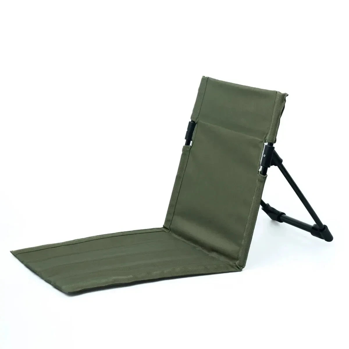 Eleganter Klappstuhl - Leichtes Aluminium mit Kissen in Schwarz für Garten und Camping 7