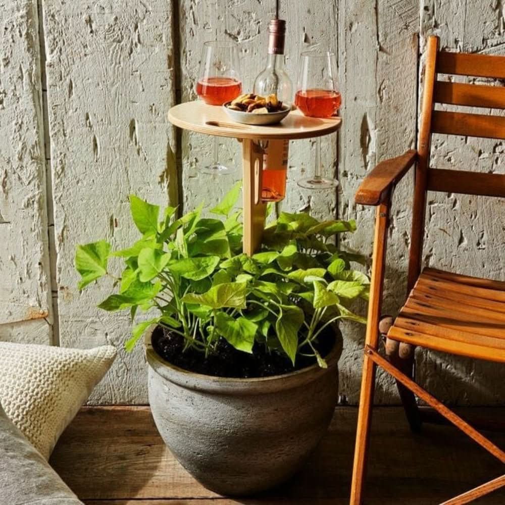 Eleganter Tragbarer Picknicktisch - Hochwertiges Holz für Garten & Outdoor-Aktivitäten 1