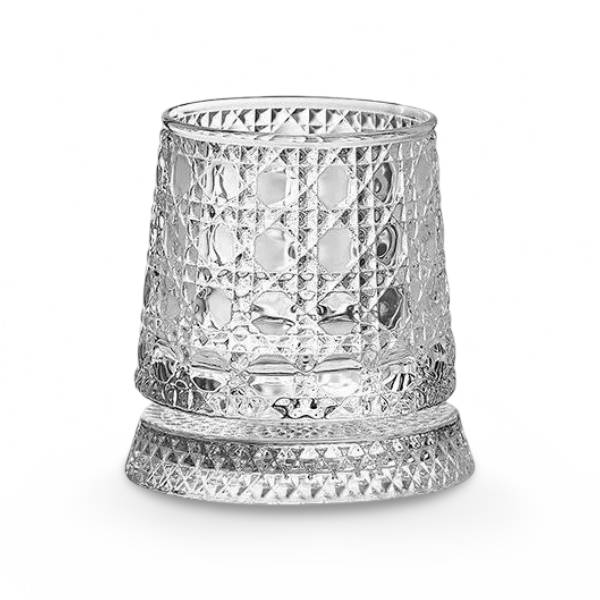 Elegantes Kristall Whiskyglas - 280 ml Rotierendes Design für Stilvollen Genuss