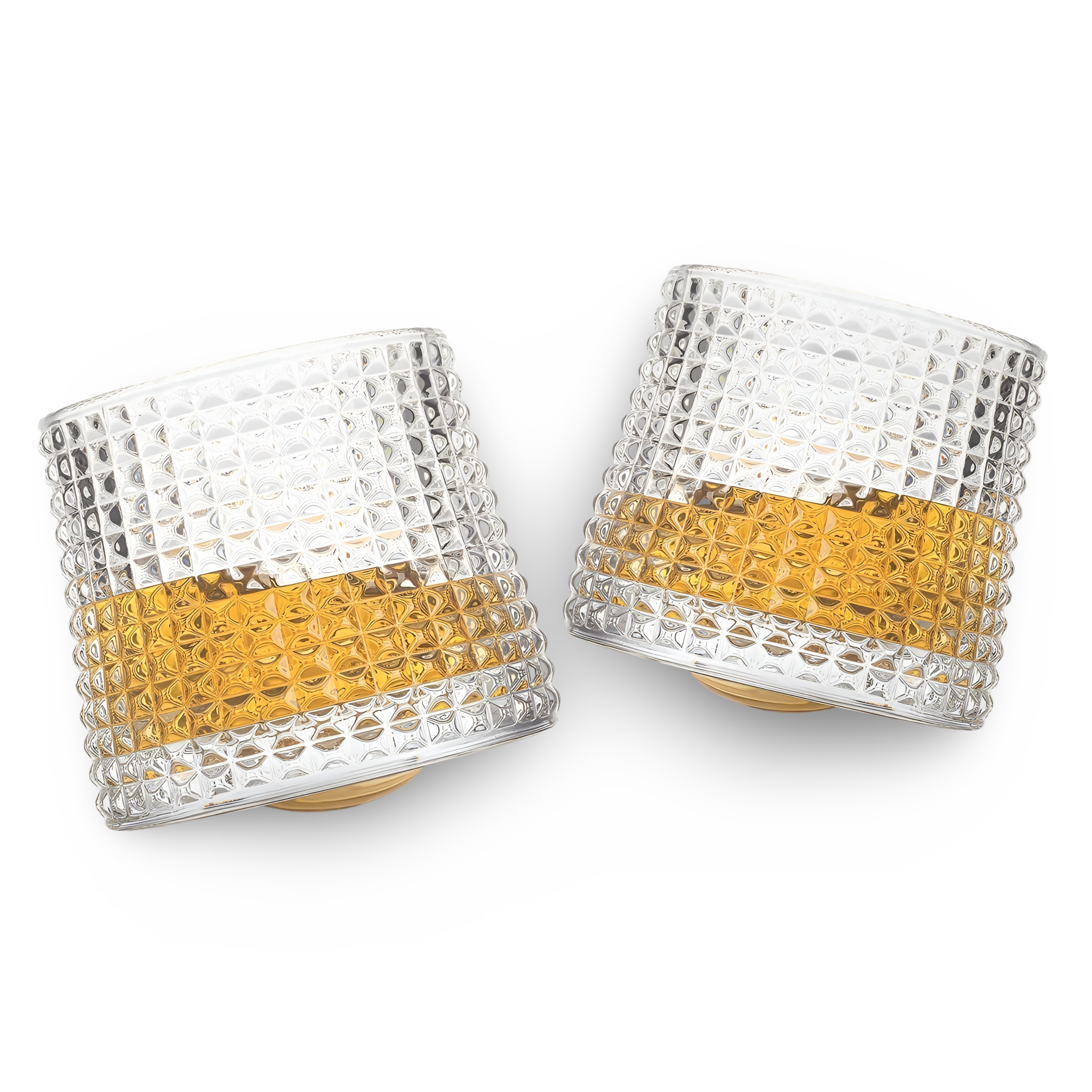 Elegantes Whiskeyglas Set - 2 Klare Gläser für Stilvolle Anlässe, 160ml Tumbler