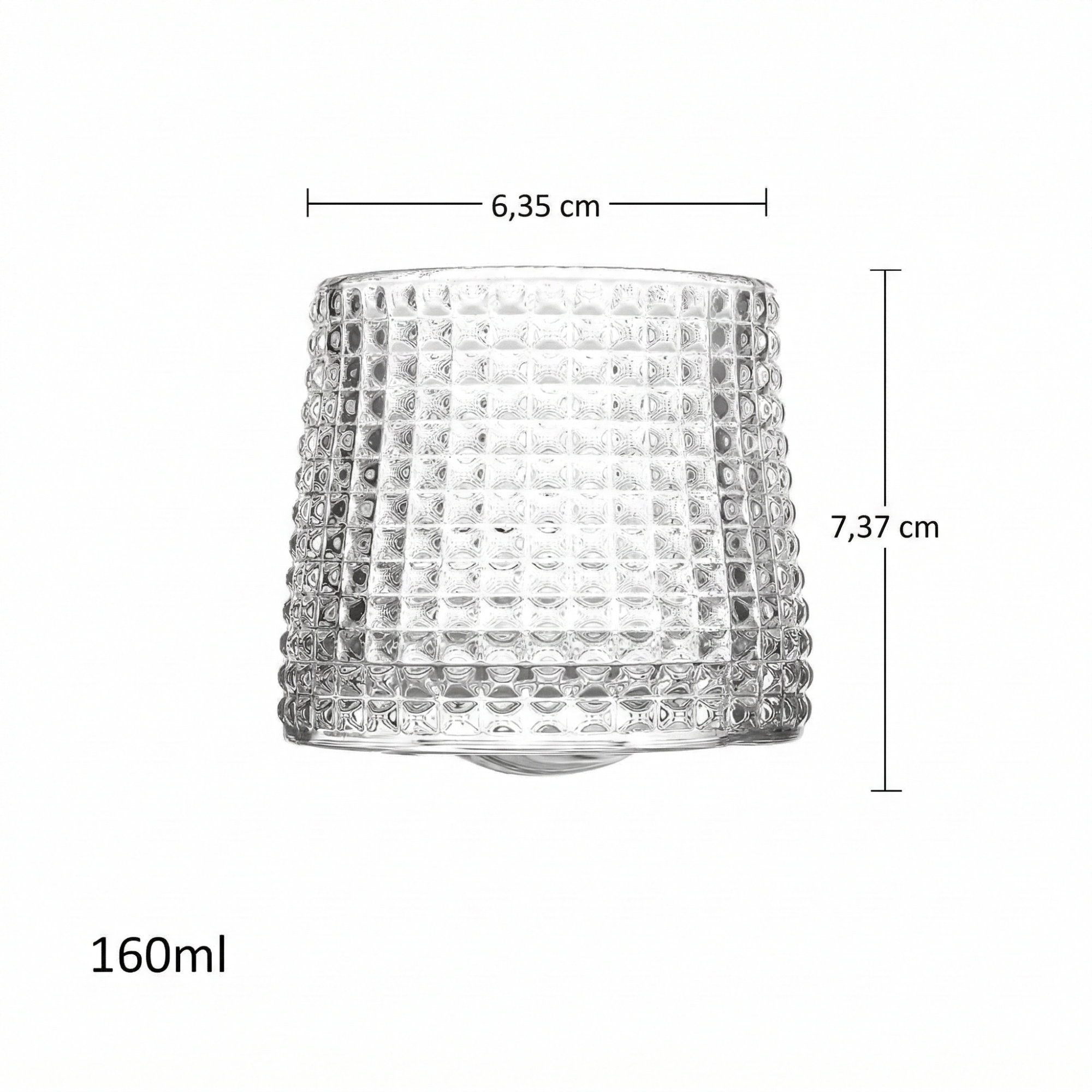 Elegantes Whiskeyglas Set - 2 Klare Gläser für Stilvolle Anlässe, 160ml Tumbler