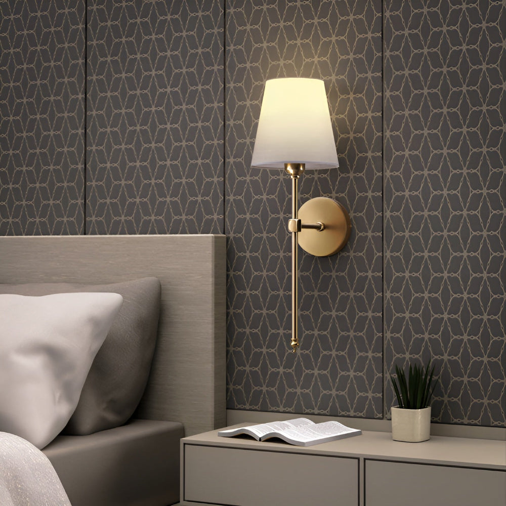 FabDuo WallLamp - Wandleuchte aus Metall mit Stoffbezug