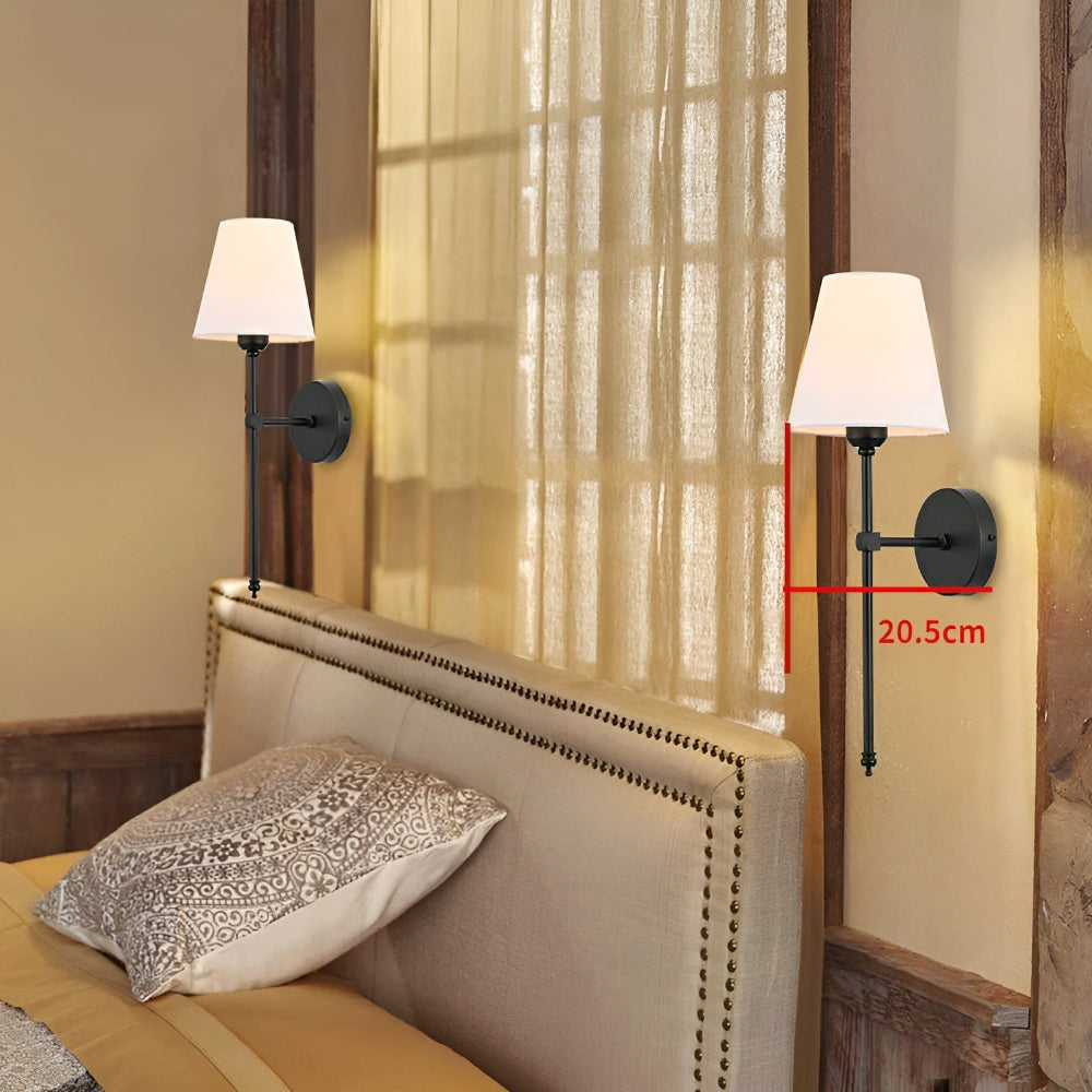 FabDuo WallLamp - Wandleuchte aus Metall mit Stoffbezug