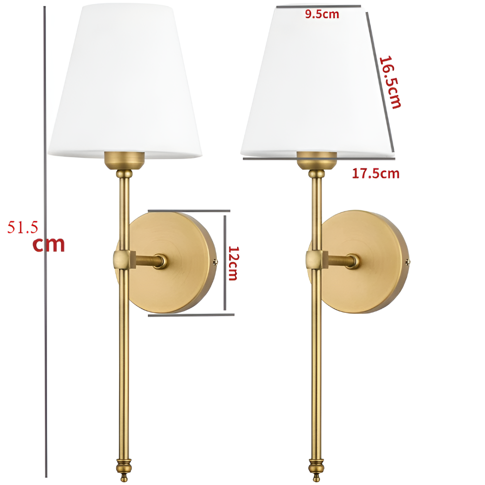 FabDuo WallLamp - Wandleuchte aus Metall mit Stoffbezug