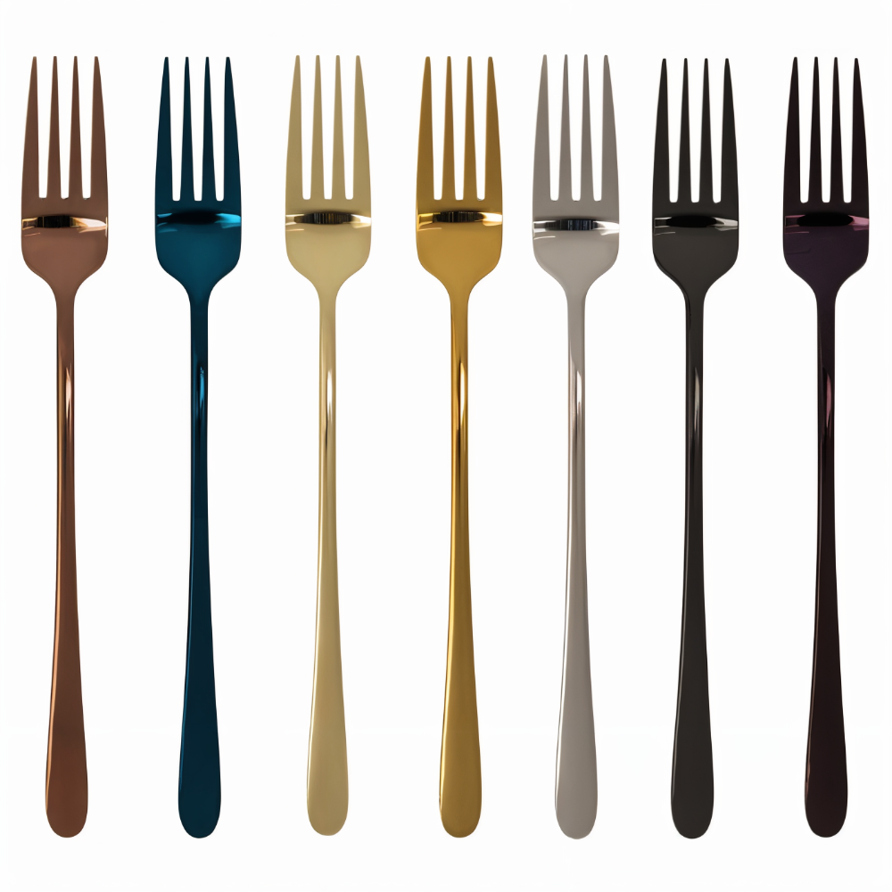 Fancy Fork Set - 4/6 Stück Bunte Edelstahlgabel