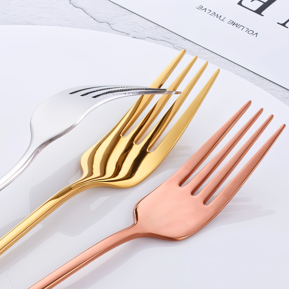 Fancy Fork Set - 4/6 Stück Bunte Edelstahlgabel