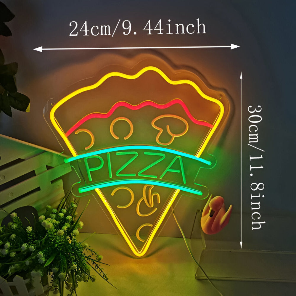 Fastfood Neon Sign - Buntes Fast Food Schild