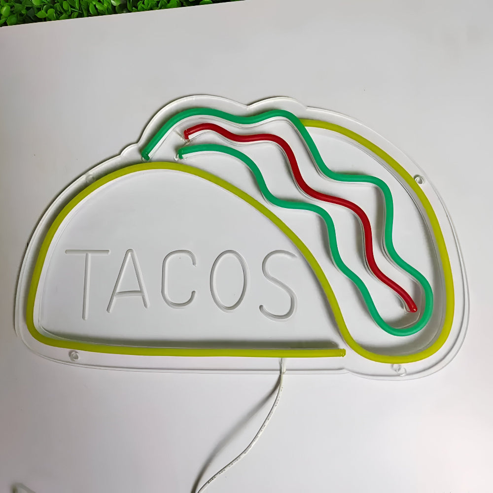 Fastfood Neon Sign - Buntes Fast Food Schild