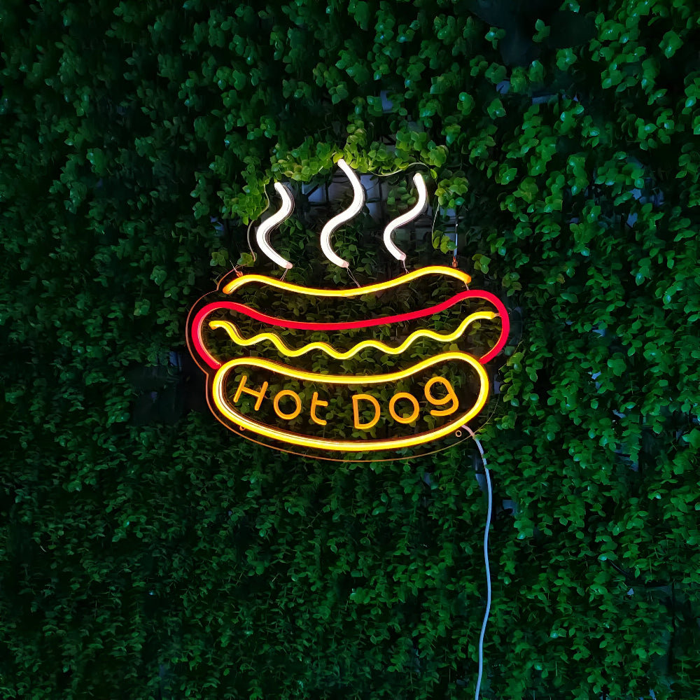 Fastfood Neon Sign - Buntes Fast Food Schild
