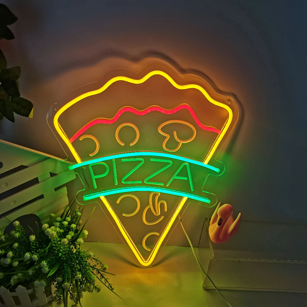 Fastfood Neon Sign - Buntes Fast Food Schild