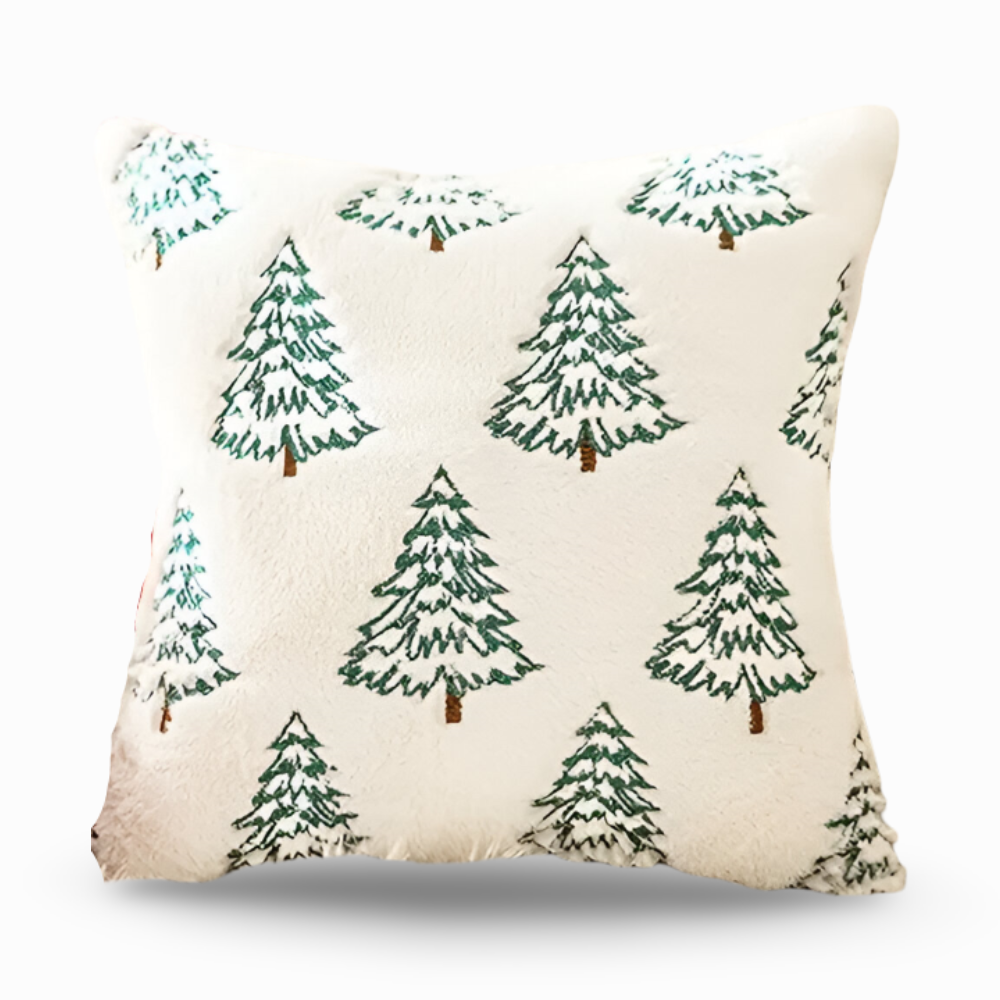 Festliche Weiße und Grüne Dekorative Kissenbezüge