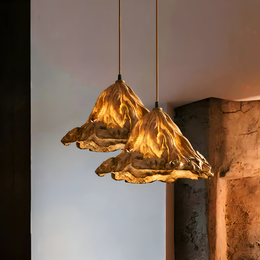 Fiery Pendelleuchte - Künstlerische Harz Vulkan Design Hängelampe