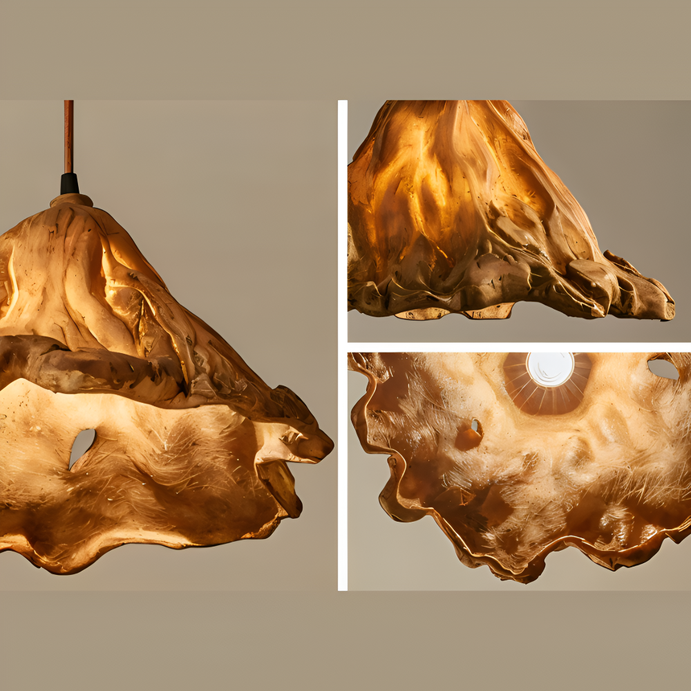 Fiery Pendelleuchte - Künstlerische Harz Vulkan Design Hängelampe