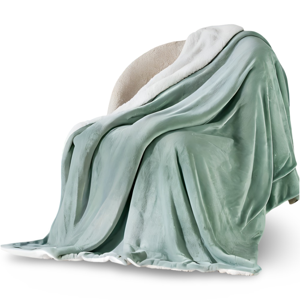Fleecy Plaid - Dicke & Flauschige Flanell Sherpa Fleece Blanket