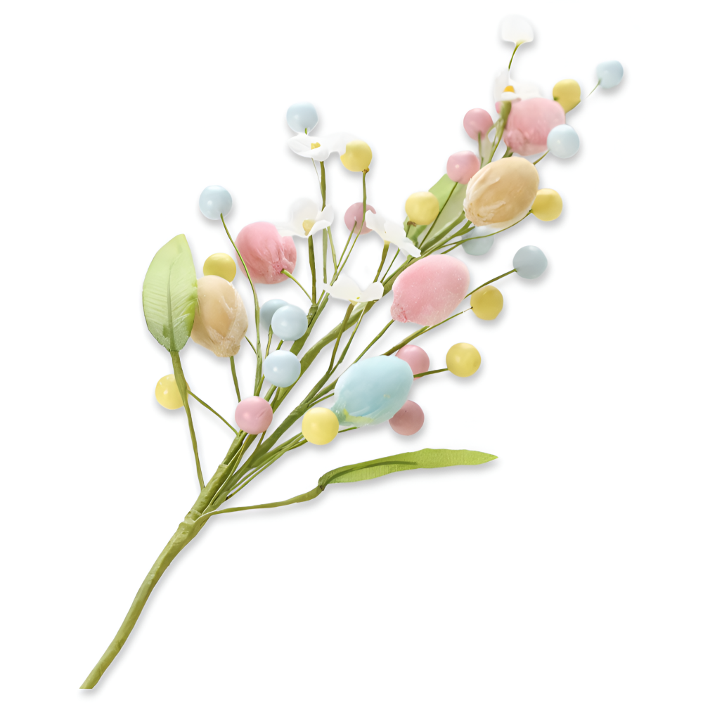 Floret Pastell Osterei Rebe - 50cm Biegsame Faux Floralen Zweig für Osterdeko
