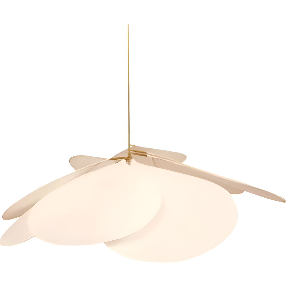 FloryVint Pendelleuchte - Vintage Blumen Design Stoff Hängelampe