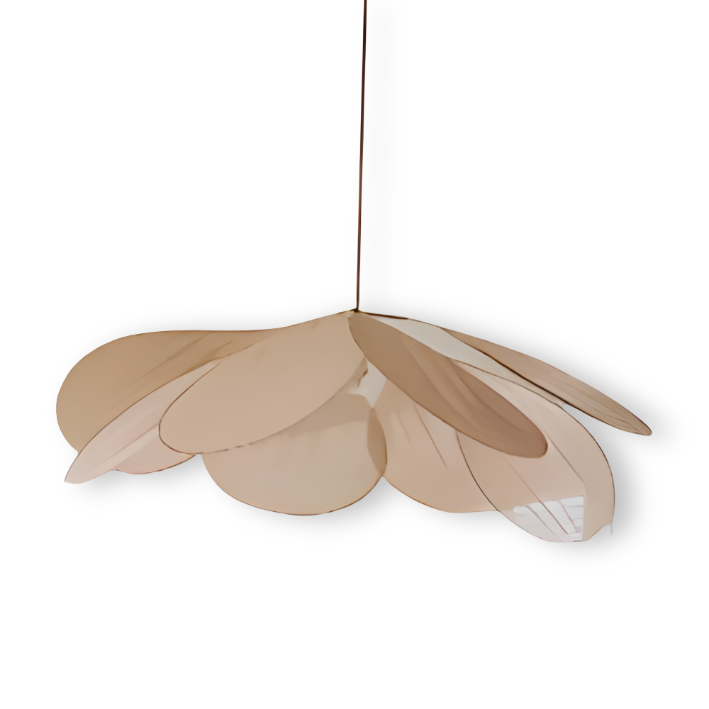 FloryVint Pendelleuchte - Vintage Blumen Design Stoff Hängelampe