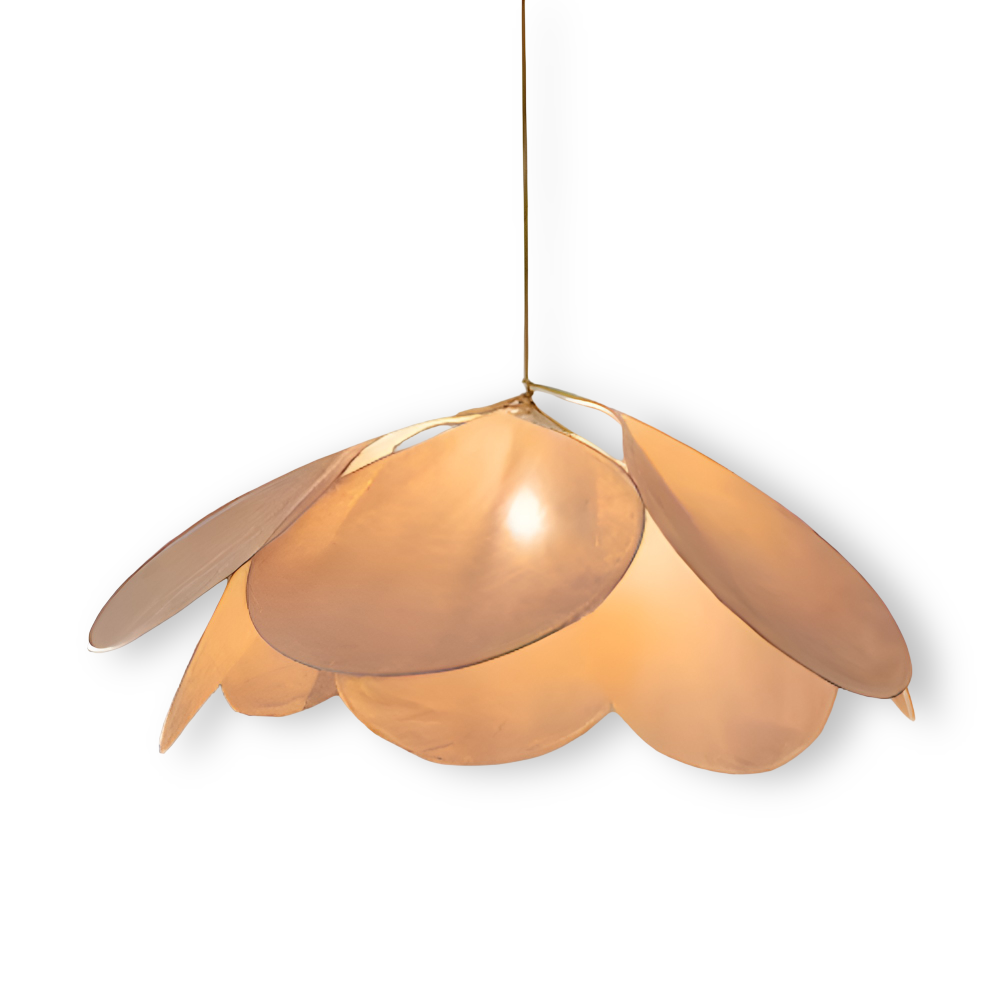 FloryVint Pendelleuchte - Vintage Blumen Design Stoff Hängelampe
