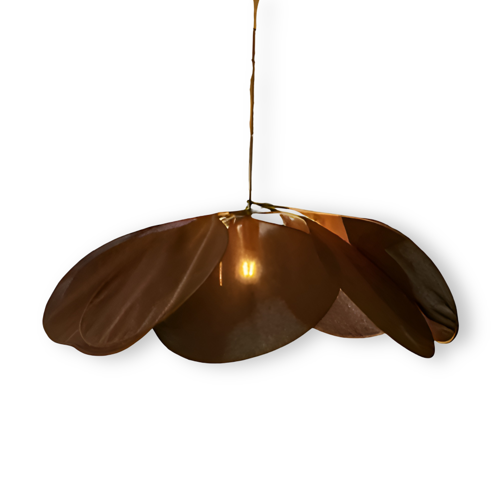 FloryVint Pendelleuchte - Vintage Blumen Design Stoff Hängelampe