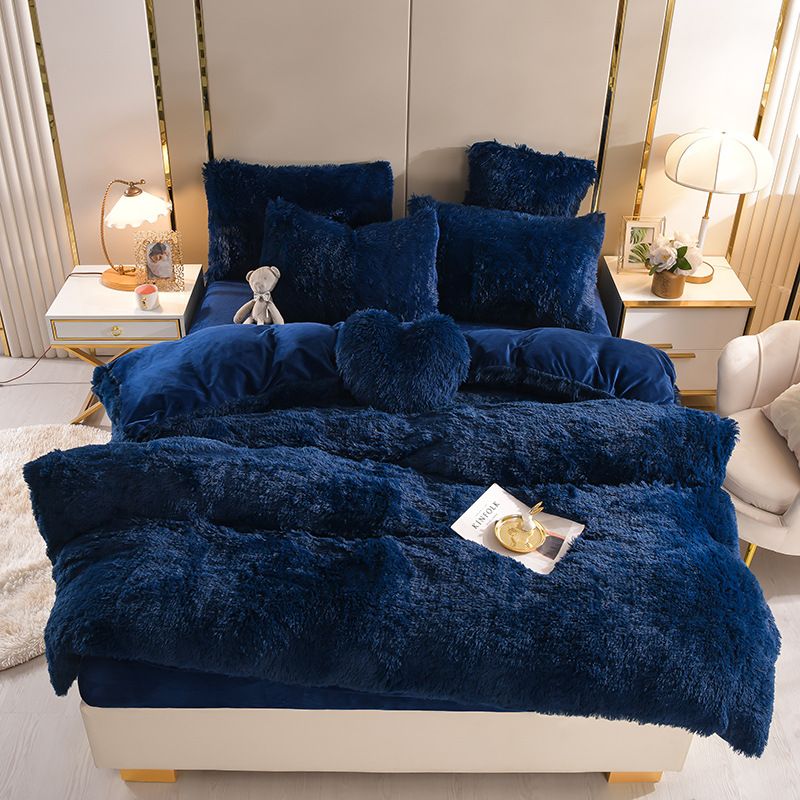 FlufFur Bettwäsche - Ultra Flauschige Fleece Bettdecke - Atmungsaktive Bettwäsche Set