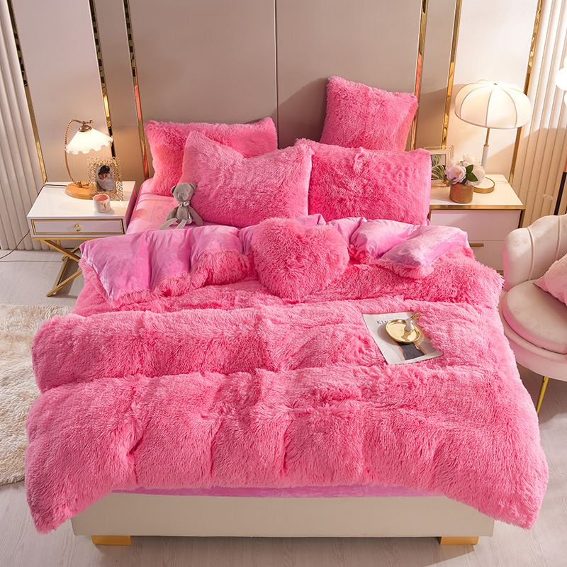 FlufFur Bettwäsche - Ultra Flauschige Fleece Bettdecke - Atmungsaktive Bettwäsche Set