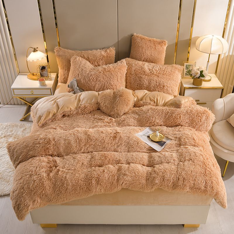 FlufFur Bettwäsche - Ultra Flauschige Fleece Bettdecke - Atmungsaktive Bettwäsche Set