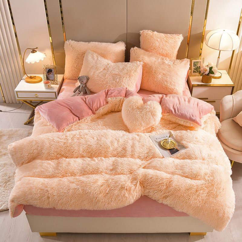 FlufFur Bettwäsche - Ultra Flauschige Fleece Bettdecke - Atmungsaktive Bettwäsche Set
