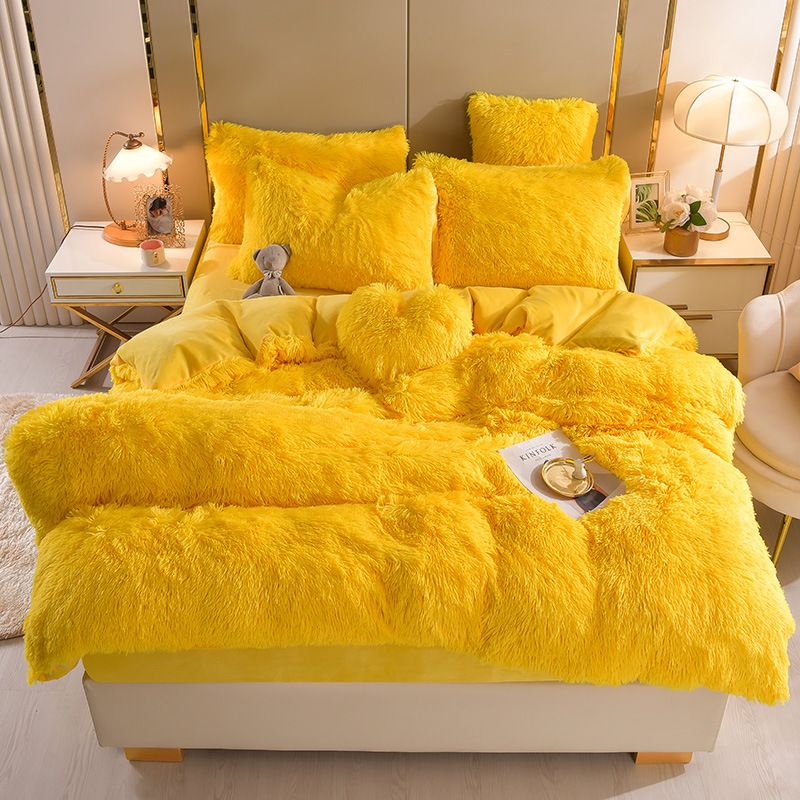 FlufFur Bettwäsche - Ultra Flauschige Fleece Bettdecke - Atmungsaktive Bettwäsche Set